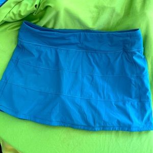 Lululemon Pace Rival tennis skirt teal 10 tall